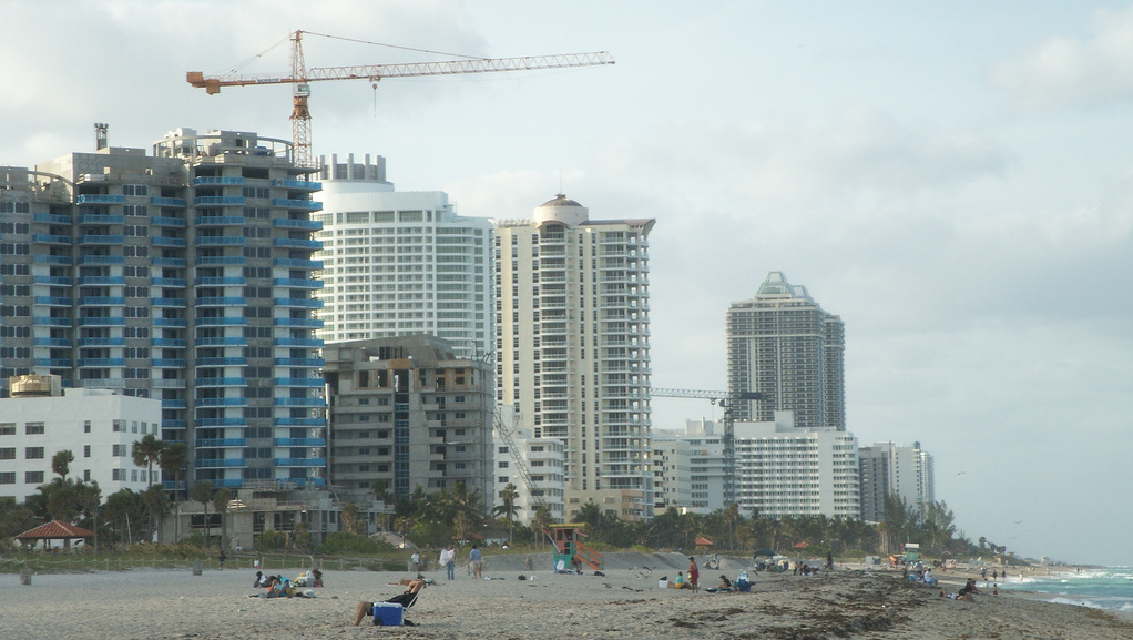 Pictured, condos under construction in Miami, Fla. (Photo/Daniel Lobo via Flickr)