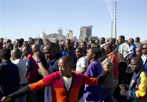 South African Gold Miners Go On Strike For Slave Wages