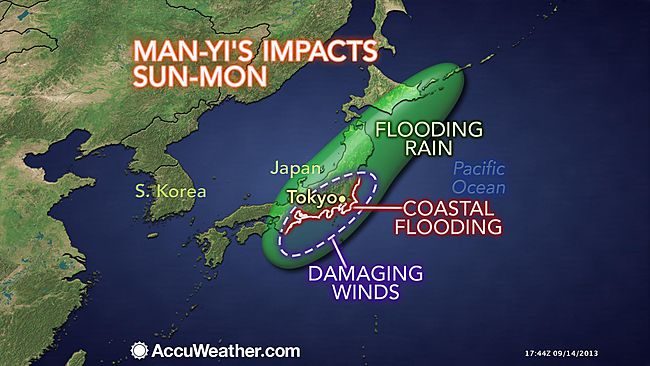 Typhoon Forces Dumping Of Radioactive Water At Fukushima
