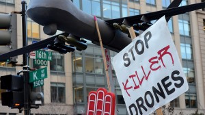 In this March 13, 2013 photo, social Justice activists from Code Pink and other groups demonstrate across the street from the St. Regis Hotel where president Obama was meeting with wealthy political donors in Washington DC. (Photo/Stephen Melkisethian via Flickr)