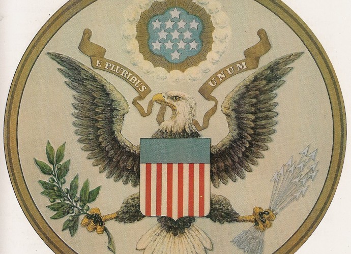 The Great Seal of the United States is used to authenticate certain documents issued by the United States federal government. (Photo via Wikimedia)