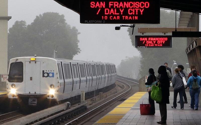 Bay Area Rapid Transit (BART) in the city of Oakland (AP/Ben Margot)