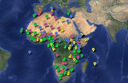 The U.S. Military’s Pivot to Africa, 2012-2013. (Image: TomDispatch/Google)