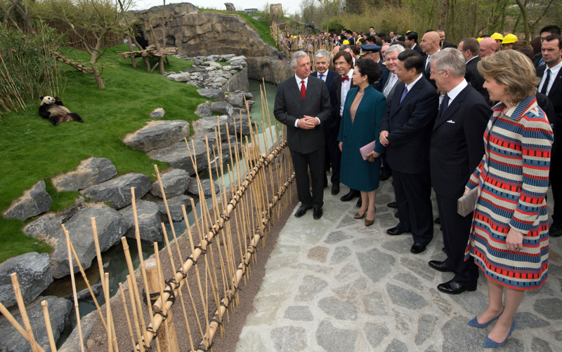 Queen Mathilde, Peng Liyuan, Xi Jinping, King Philippe