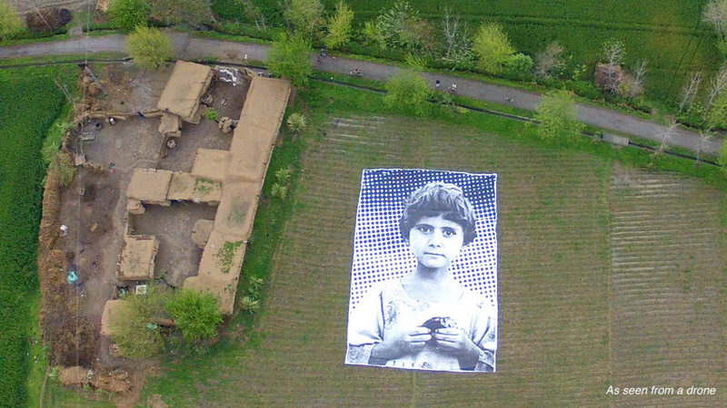 #NotaBugSplat: Artists Use Enormous Portrait To Humanize Victims Of US Drones
