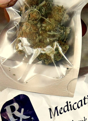 A bag of medical marijuana