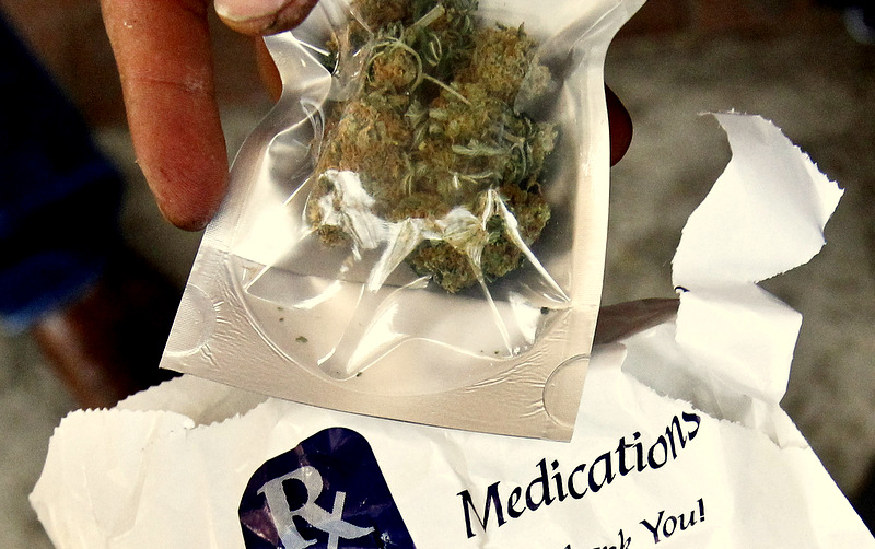 A bag of medical marijuana