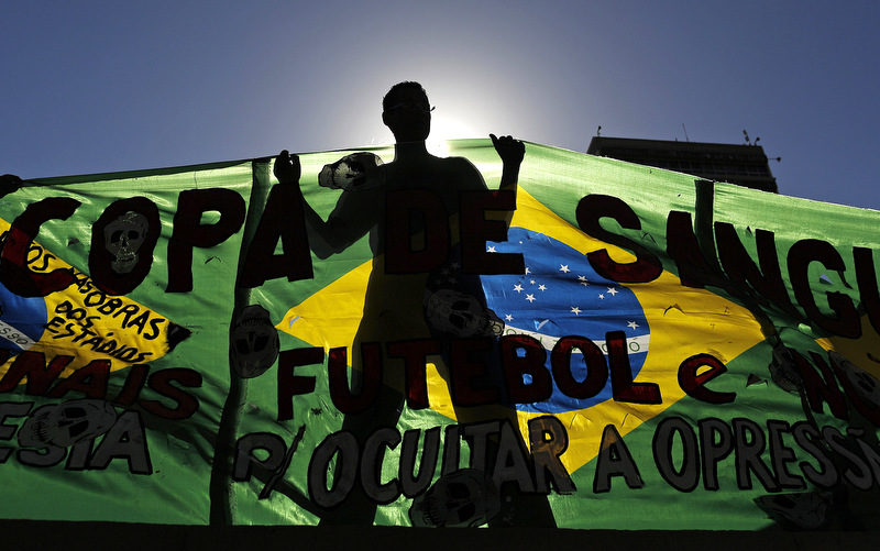 Brazil Soccer WCup Protest