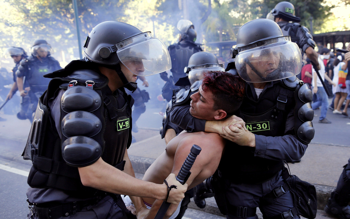 Brazil Soccer WCup Protest