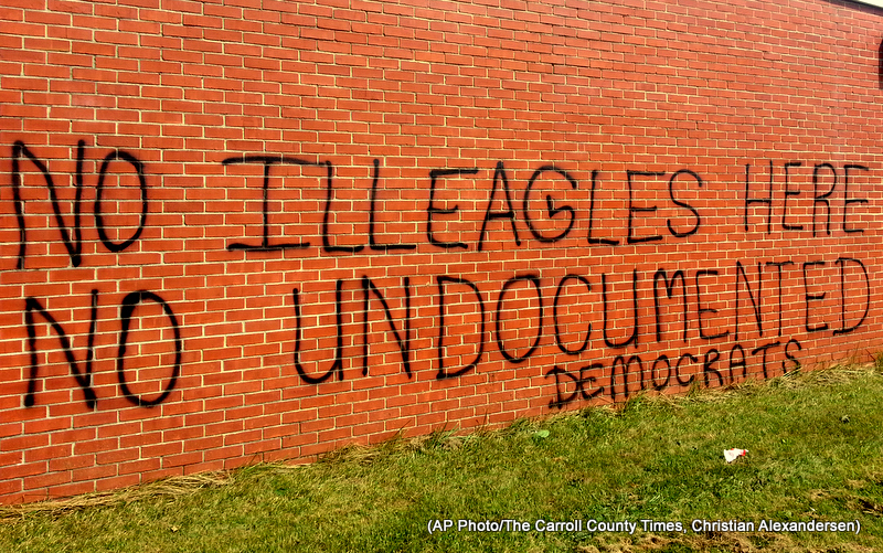Immigration Overload Graffiti