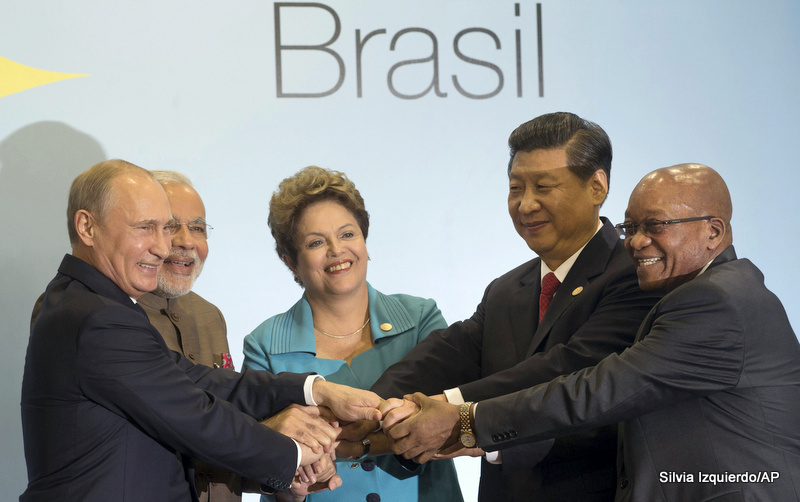 Vladimir Putin, Xi Jinping, Jacob Zuma, Narendra Modi, Dilma Rousseff