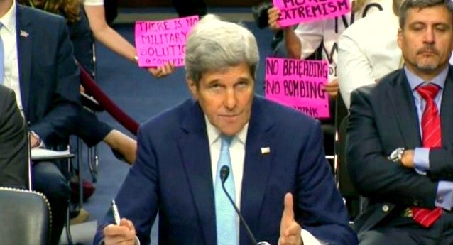 John Kerry Calls On Code Pink To Support Military Action In Iraq