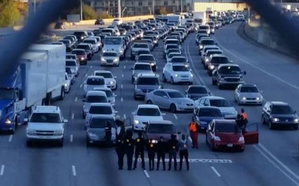 Anti-Police Brutality Protesters Shut Down Highway To Highlight Broken System