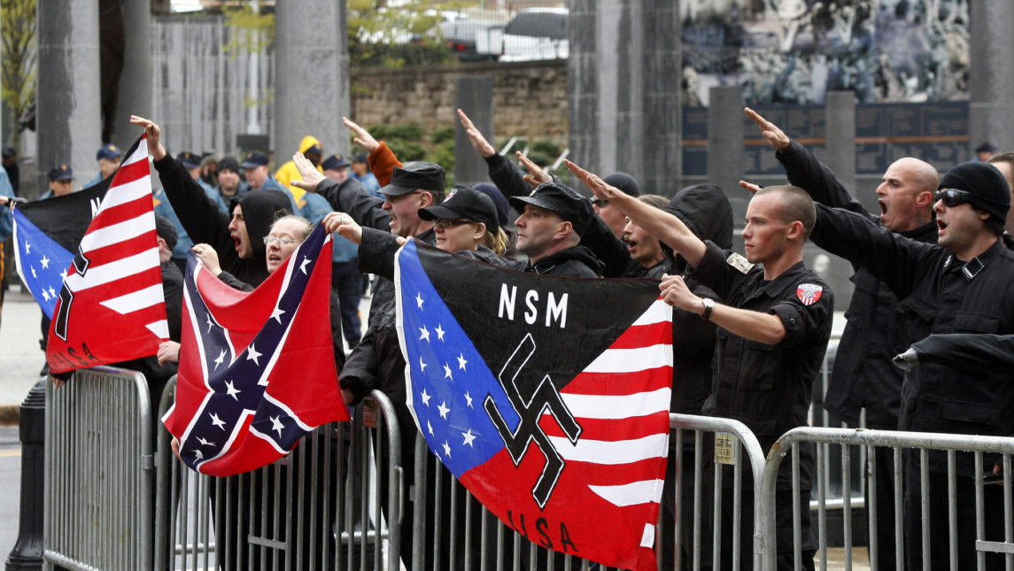 Report Reveals White Supremacists Are Taking Hate Offline and Onto the Streets