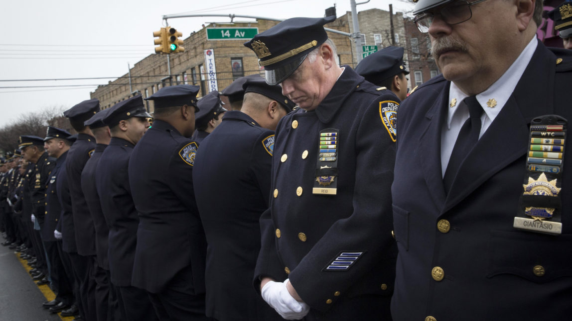 APTOPIX NYPD Officers Shot