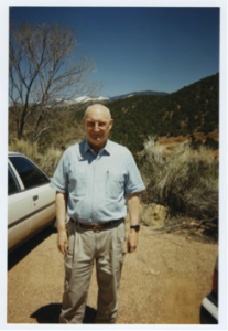 Andrew ‘Yoda’ Marshall, head of the Pentagon’s Office of Net Assessment (ONA) and co-chair of the Highlands Forum, at an early Highlands event in 1996 at the Santa Fe Institute. Marshall is retiring as of January 2015