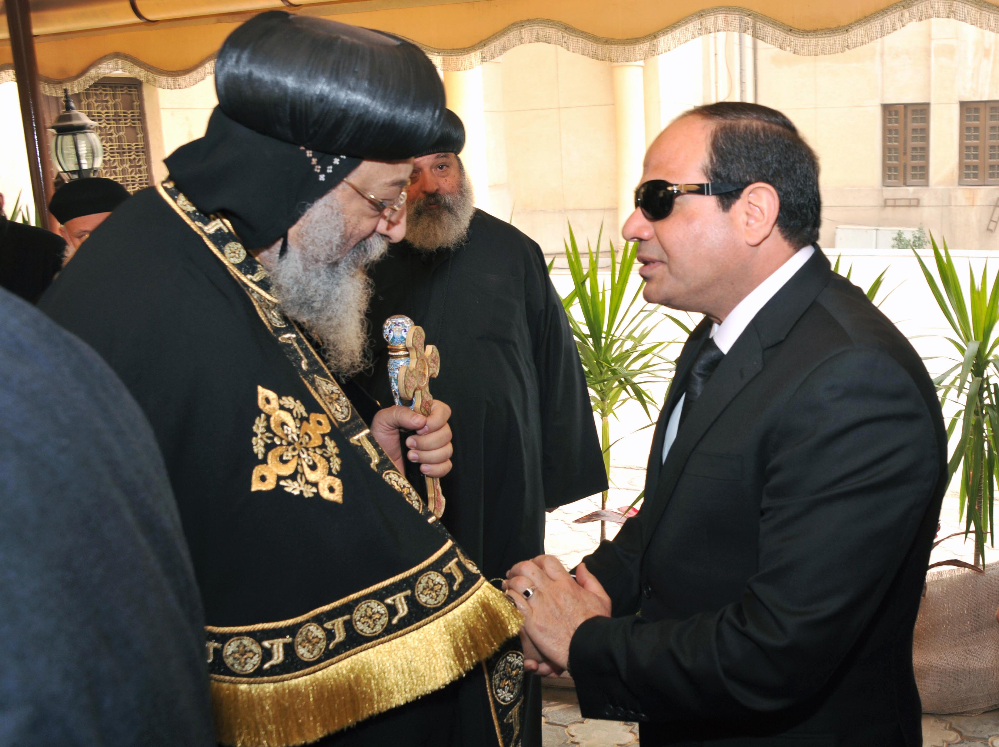 Abdel-Fattah el-Sissi,  Pope Tawadros II
