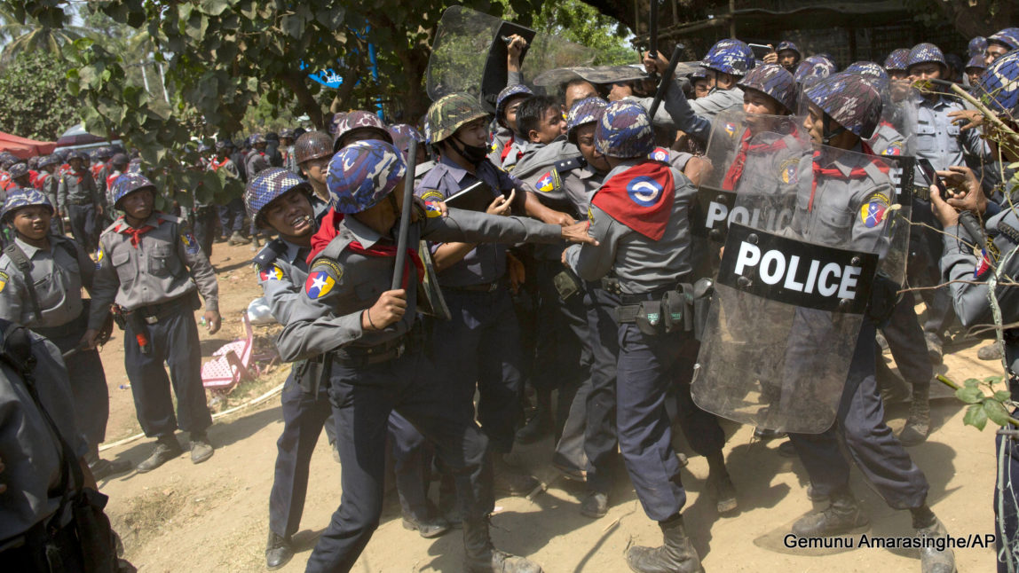 Myanmar Protest Crackdown