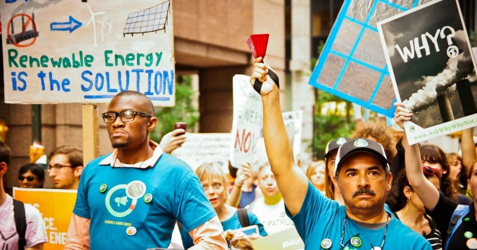 Ringing the bell on climate change march.
