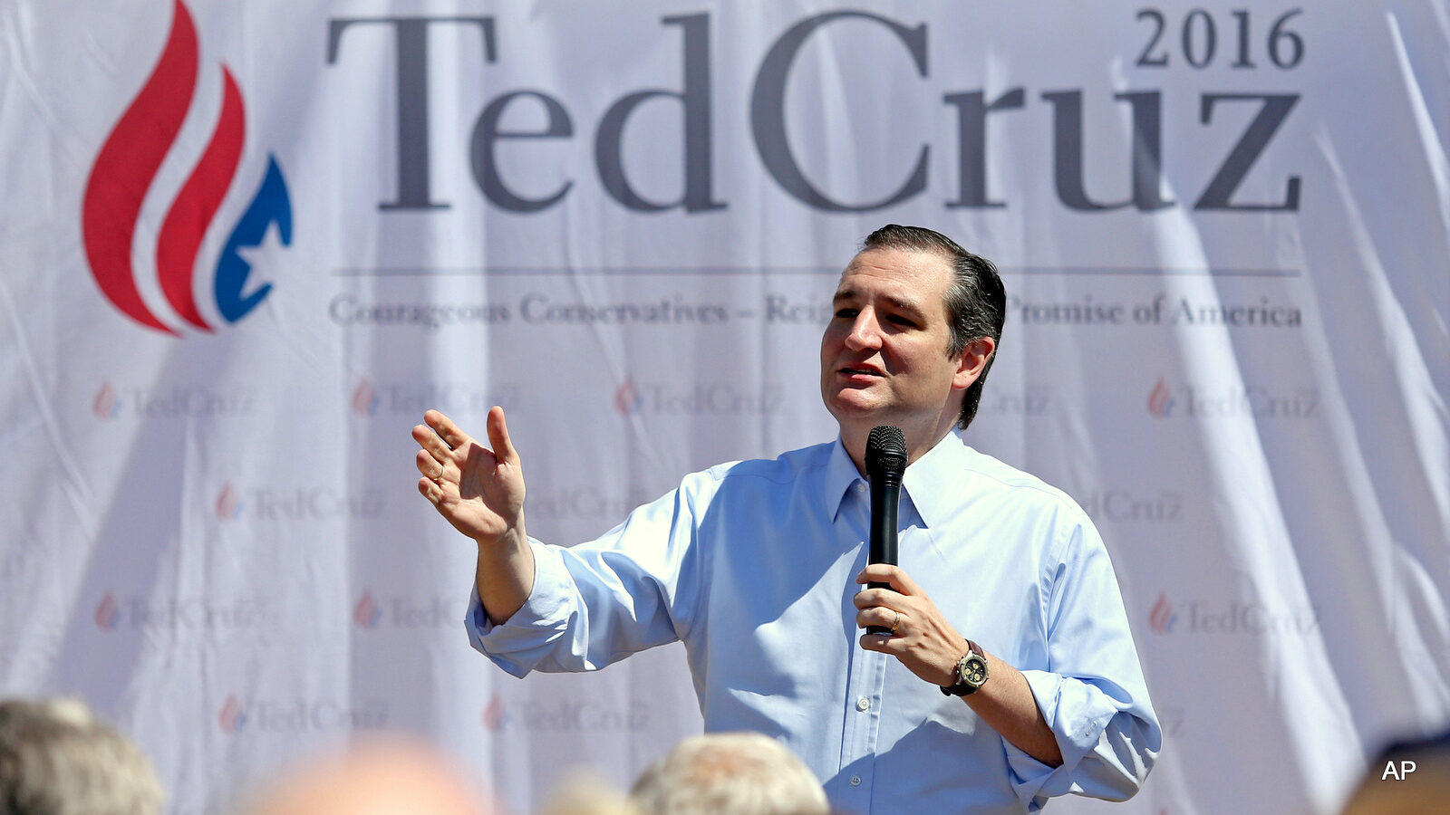 Republican presidential candidate Sen. Ted Cruz, R-Texas speaks to potential supporters at the Londonderry Fish and Game club in Litchfield, N.H.. For Democratic politicians, same-sex marriage has become an easy issue: They're for it. Many Republican VIPs, face a far more complicated landscape. Some of the most conservative contenders such as Cruz and former Arkansas Gov. Mike Huckabee _ are comfortable using forceful language in opposing gay marriage and railing against judges who have struck down state laws against it.