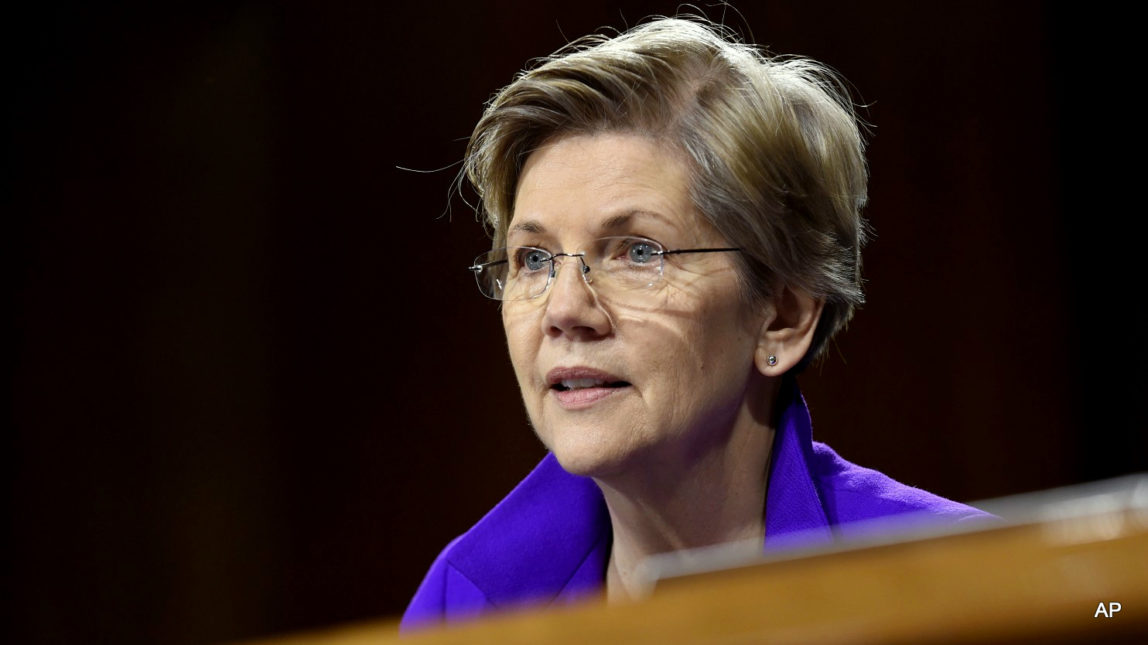 Warren, D-Mass. is seen on Capitol Hill in Washington