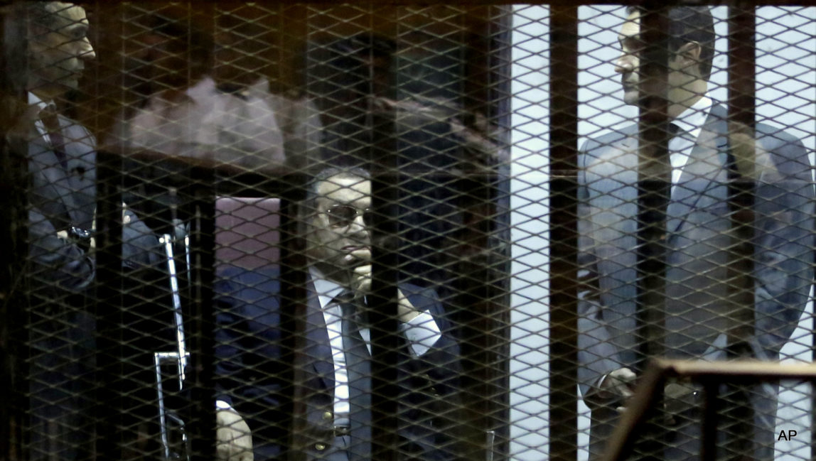 Court Sentences Egypt’s Mubarak, Sons To 3 Years In Prison