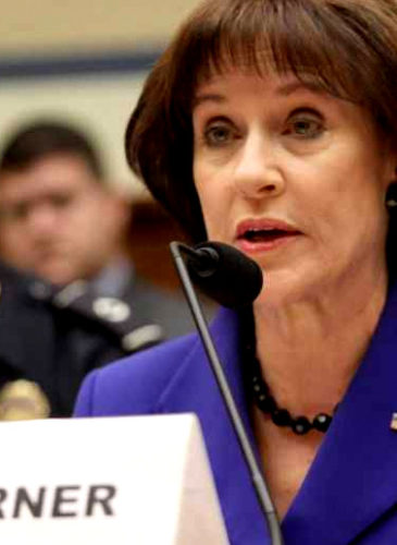 former Internal Revenue Service (IRS) official Lois Lerner on Capitol Hill