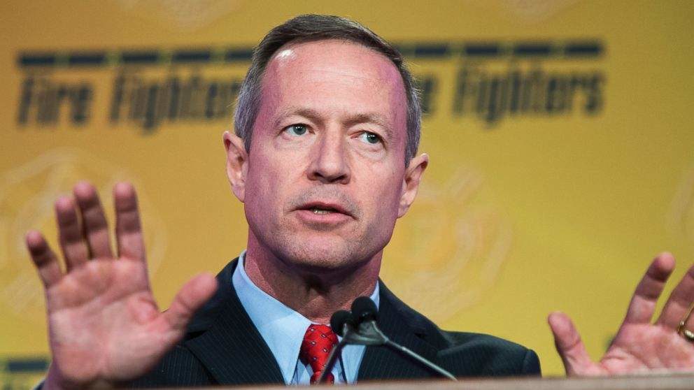Martin O'Malley is pictured on Capitol Hill