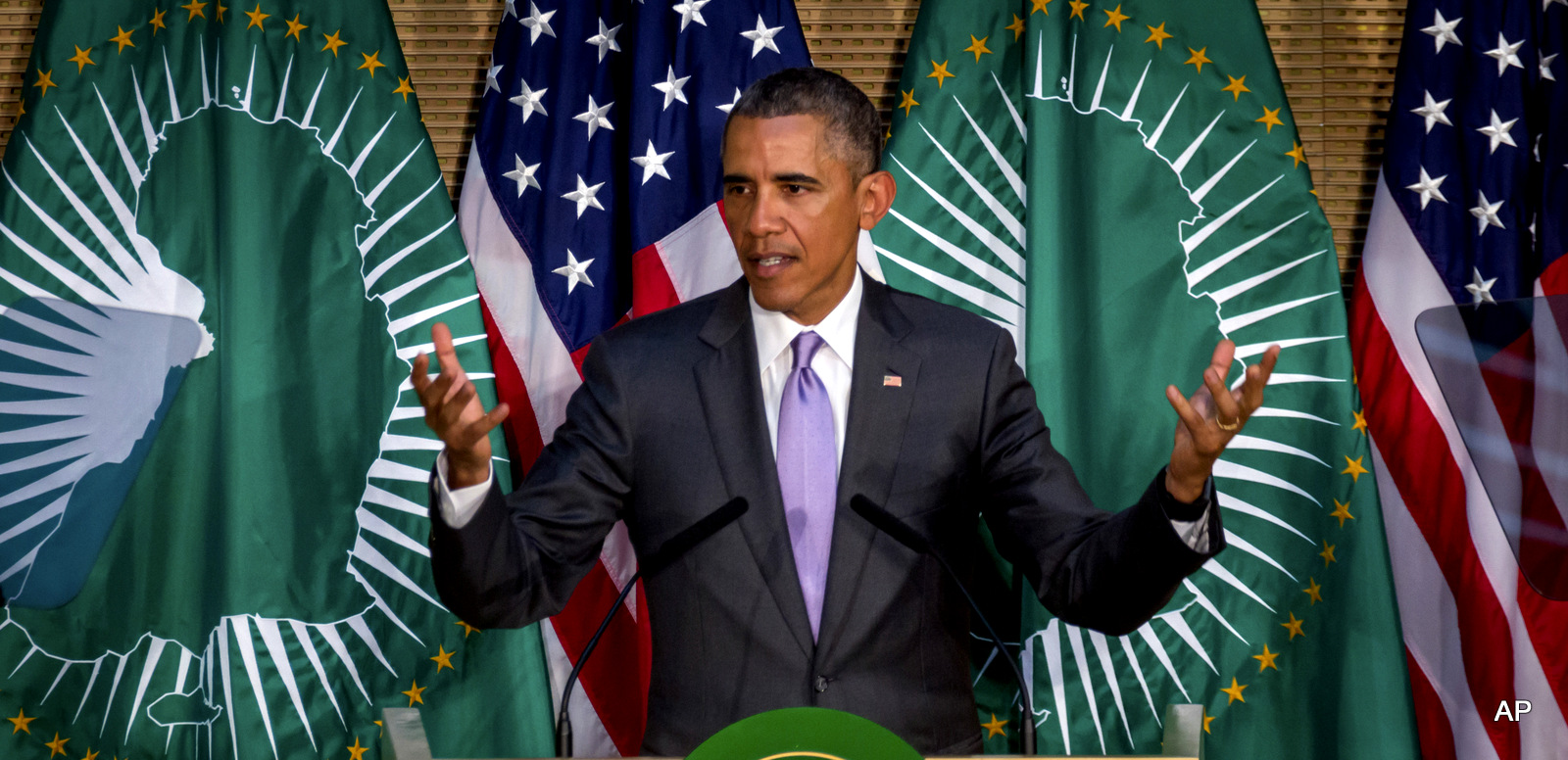 President Barack Obama delivers a speech to the African Unio