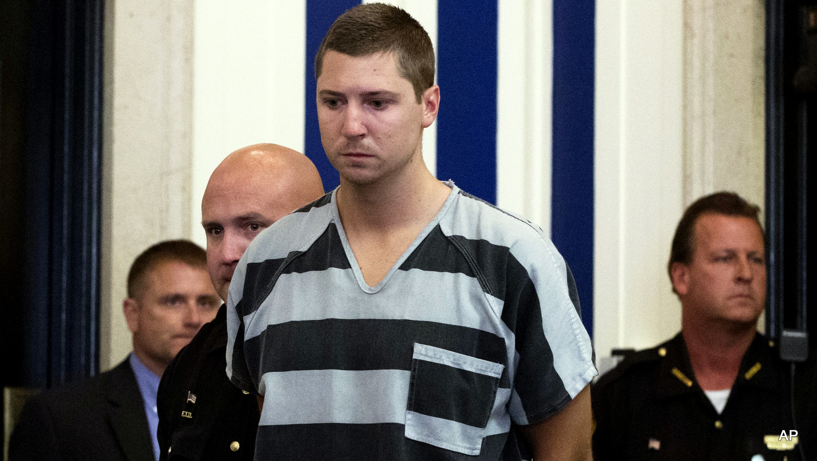 Former University of Cincinnati police officer Ray Tensing appears at Hamilton County Courthouse for his arraignment