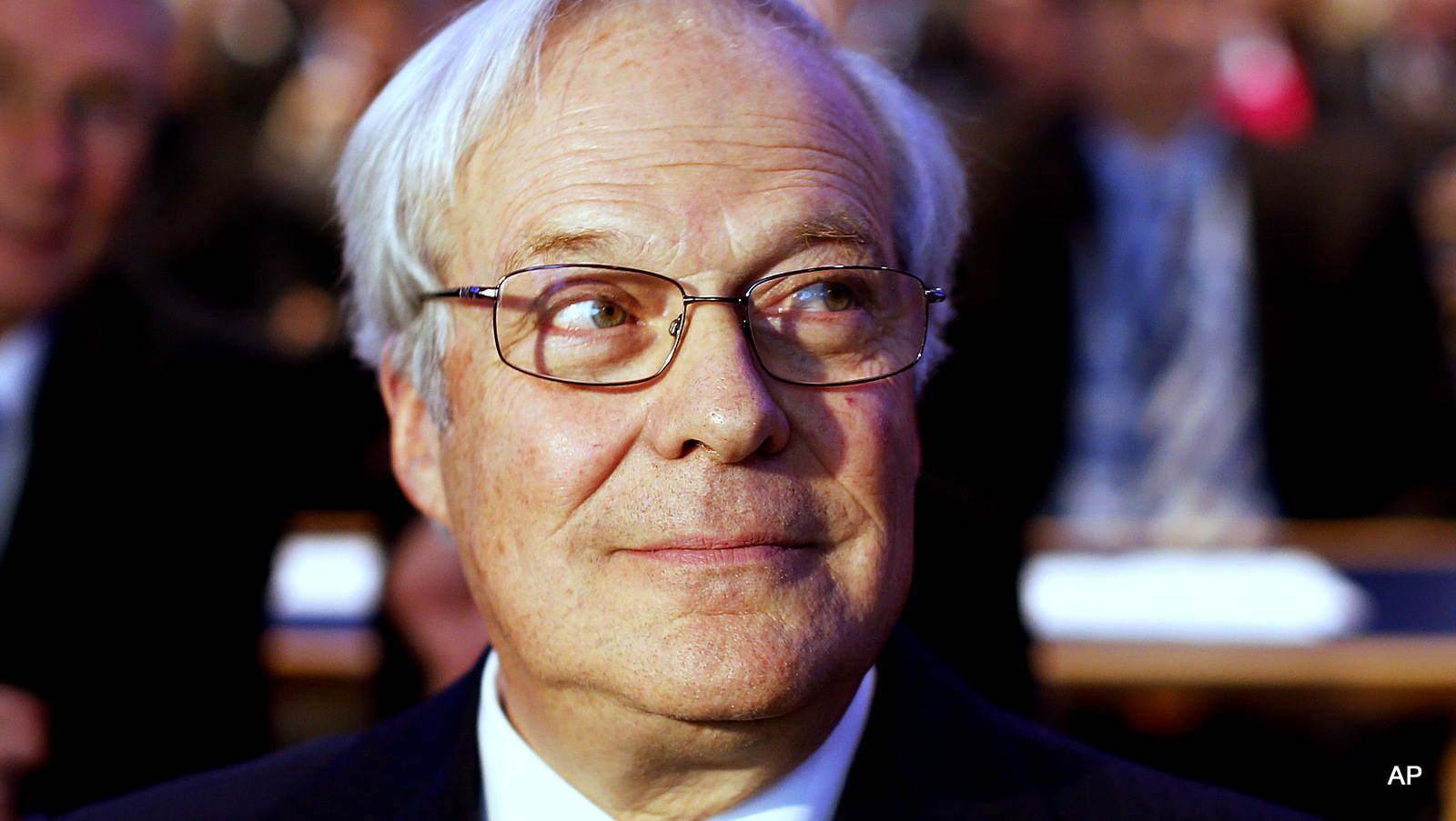 Baron David de Rothschild, Chairman of Rothschild Bank, waits for the beginning of an award ceremony after being elected "European Banker of the Year 2011" in Frankfurt, Germany, Monda