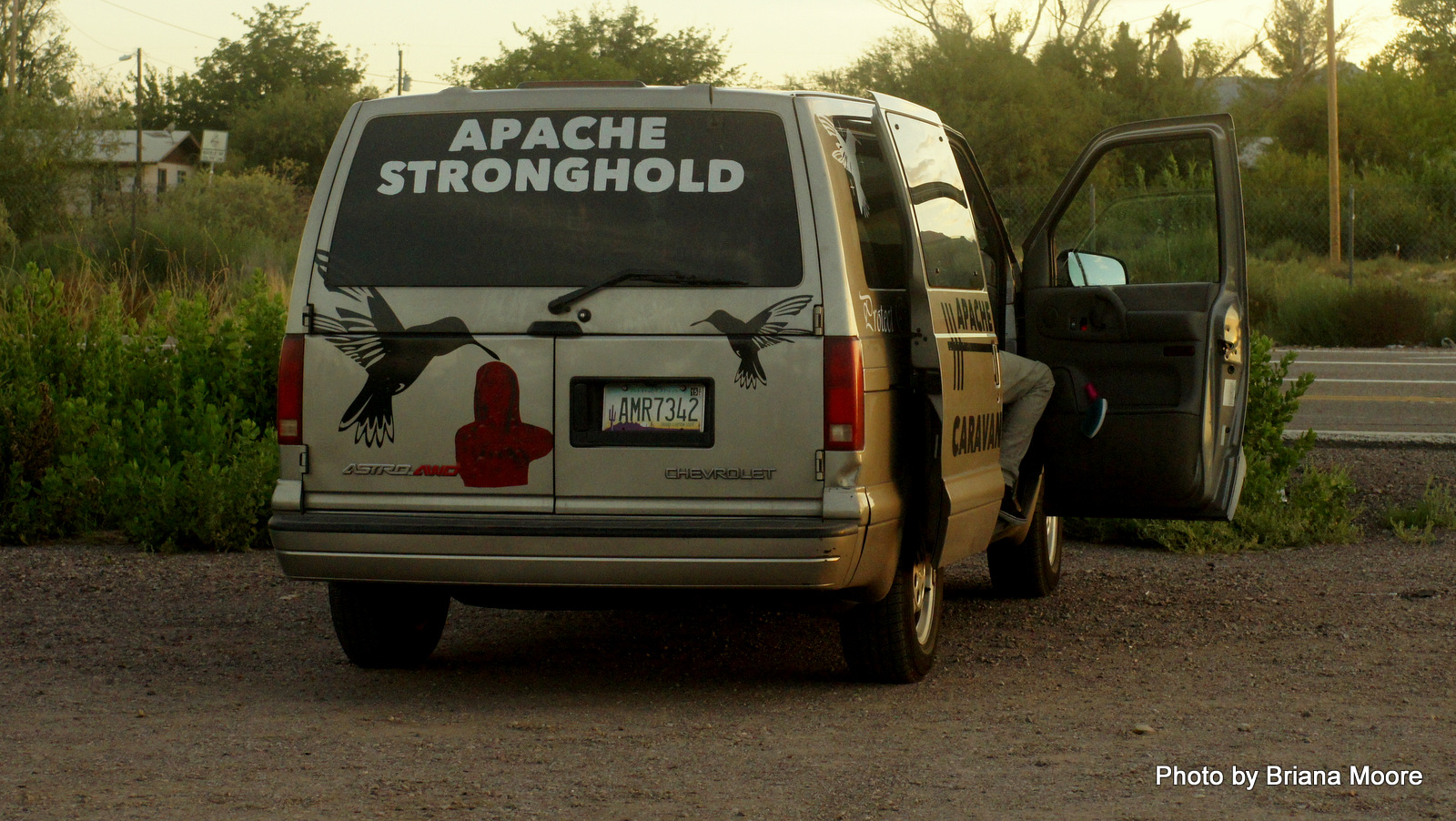 The Apache Stronghold van carried activists across the country to Washington.