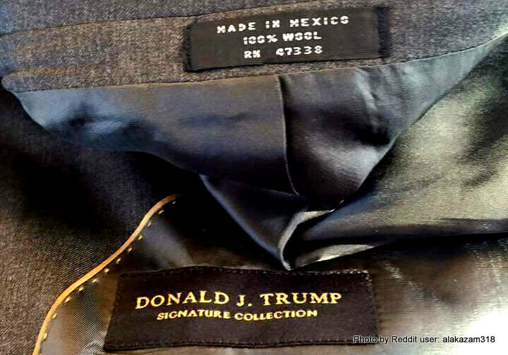 Donald Trump’s Signature Suit Collection Is Made In Mexico