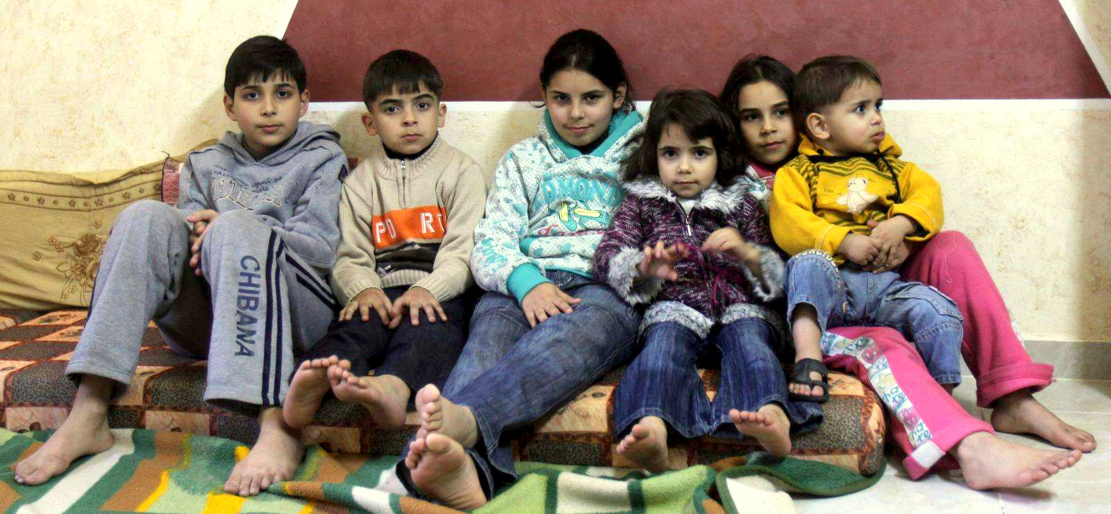 A photo of Abusisi’s children in Gaza.
