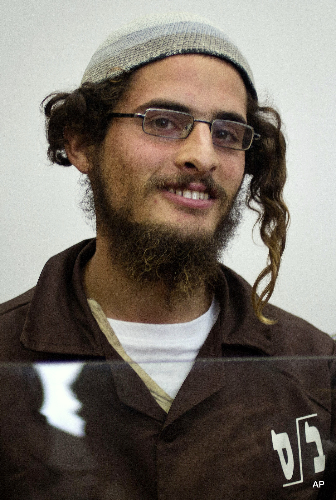 Head of a Jewish extremist group Meir Ettinger appears in court in Nazareth Illit , Israel