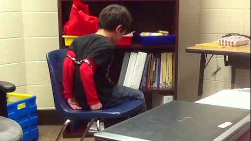 This third grader was shackled and crying out in pain for 15 minutes. He was restrained because of behavior related to attention deficit hyperactivity disorder (ADHD) and a history of trauma.  A member of the school's staff videotaped the incident.