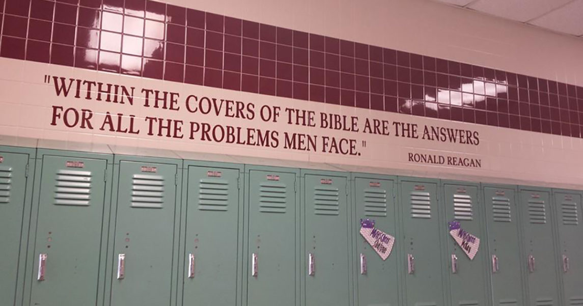 TX Public School Posts Made Up Quotes from Reagan, Bible, George Washington To Promote Christianity