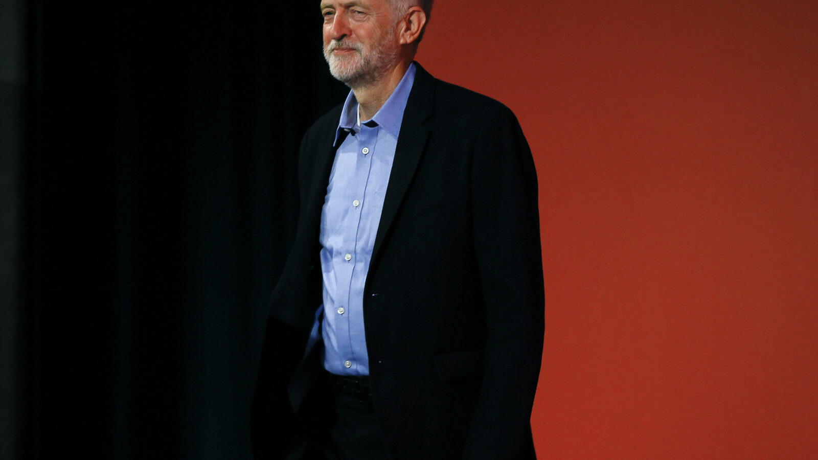 Jeremy Corbyn arrives at the Labour Party Leadership Conference in London, Saturday, Sept. 12, 2015. Corbyn will now lead Britain's main opposition party. (AP Photo/Kirsty Wigglesworth)