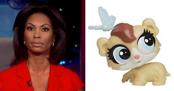Harris Faulkner – the reporter VS Harris Faulkner – the plastic hamster: Can you tell which is which?