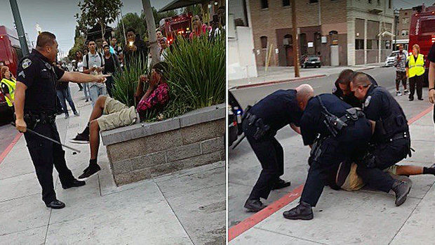 California Cops Caught on Video Violently Arresting Teen for Jaywalking