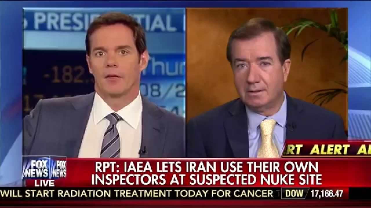 A screenshot from a Fox News alert airing the now debunked information that Iran will be allowed to use it's own inspectors as part of the nuclear deal.