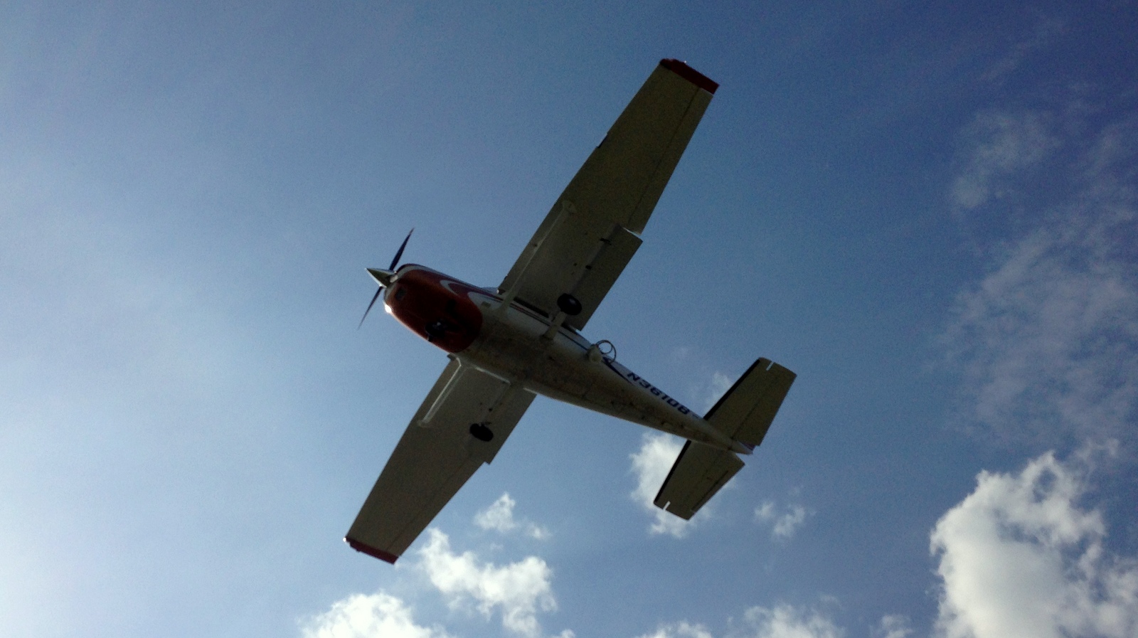 This FBI surveillance plane flew over the Twin Cities several times. Surveillance equipment and its power cord can be seen on the fuselage. Photo: John Zimmerman/Star Tribune