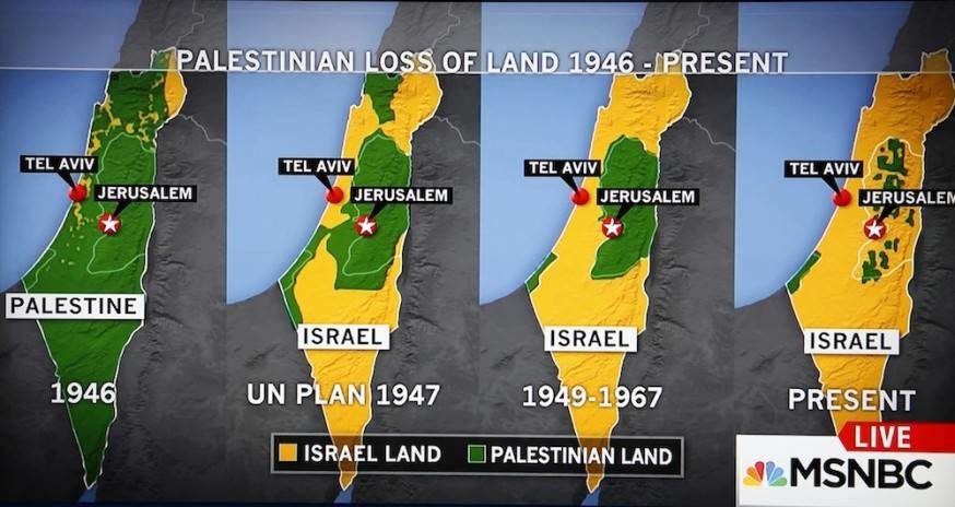 MSNBC Opts To Apologize After Airing Map Of Disappearing Palestine