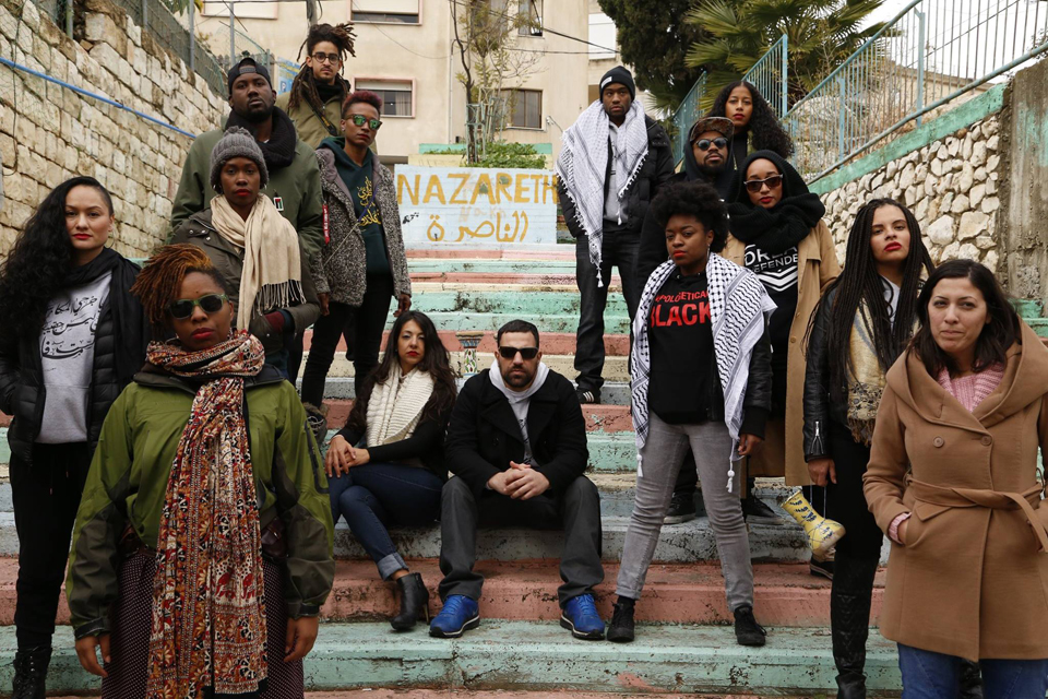 Representatives of Dream Defenders, Black Lives Matter and activists from Ferguson visit Palestine in January 2015.
