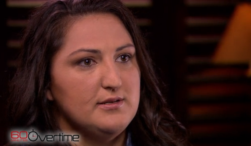 Jihrleah Showman discusses Chelsea Manning on 60 Minutes (Screenshot from 60 Minutes)