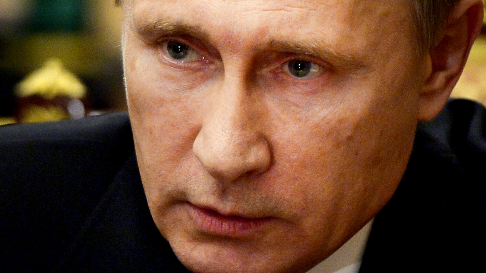 Russian President Vladimir Putin speaks as he heads a meeting on the Russian plane crash in Egypt, in Moscow's Kremlin, Russia, early Tuesday, Nov. 17, 2015. The head of Russia's FSB security service says the crash of the passenger plane in Egypt was the result of a 'terrorist' act. Alexander Bortnikov told Putin on Tuesday that a homemade explosive device blew up on the plane. All 224 people on board the plane, most of them Russian tourists, were killed in the Oct. 31 crash. (Alexei Nikolsky/SPUTNIK, Kremlin Pool Photo via AP)