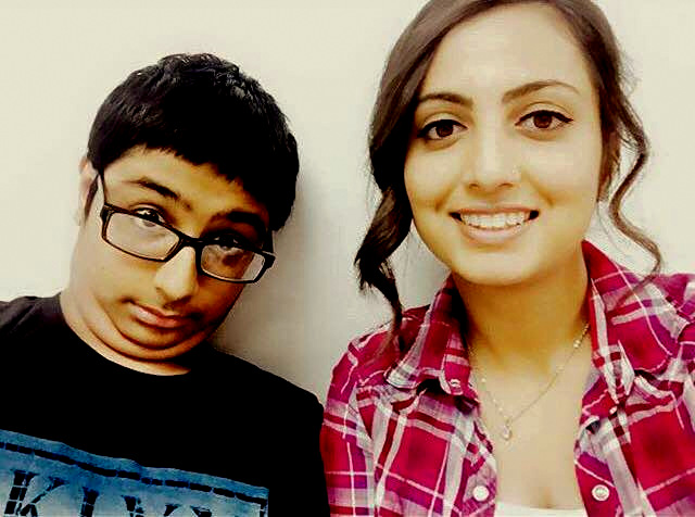 Ginee Haer (right) pictured with her 12 year-old cousin, Armaan Singh Sarai (left). (Photo: Facebook/Ginee Haer)