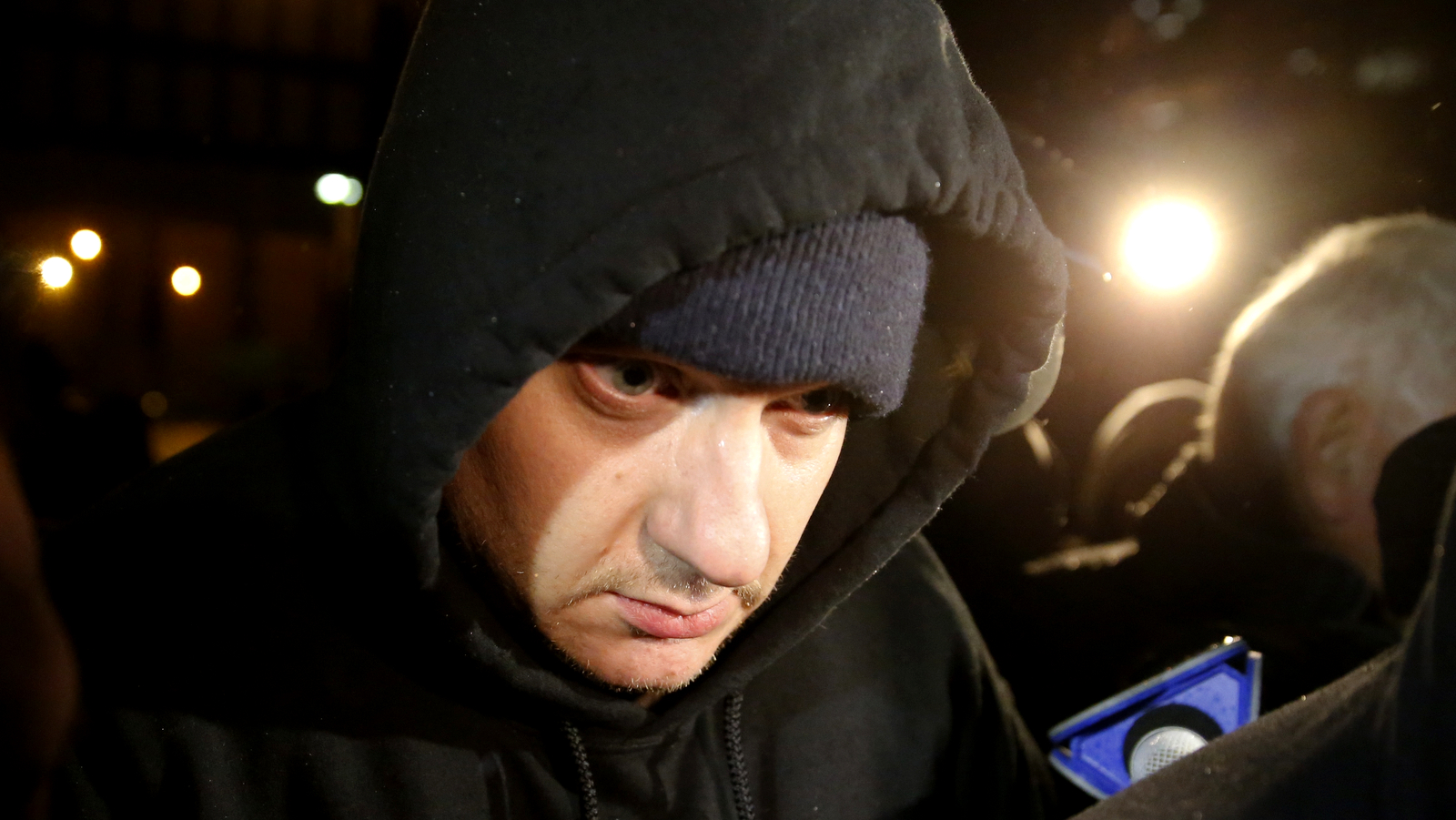 Chicago Police Officer Jason Van Dyke leaves the Cook County Jail after posting bond on Monday, Nov. 30, 2015, in Chicago. Van Dyke has been locked up since Nov. 24, when prosecutors charged him with first-degree murder in the shooting death of 17-year-old Laquan McDonald. (AP Photo/Charles Rex Arbogast)