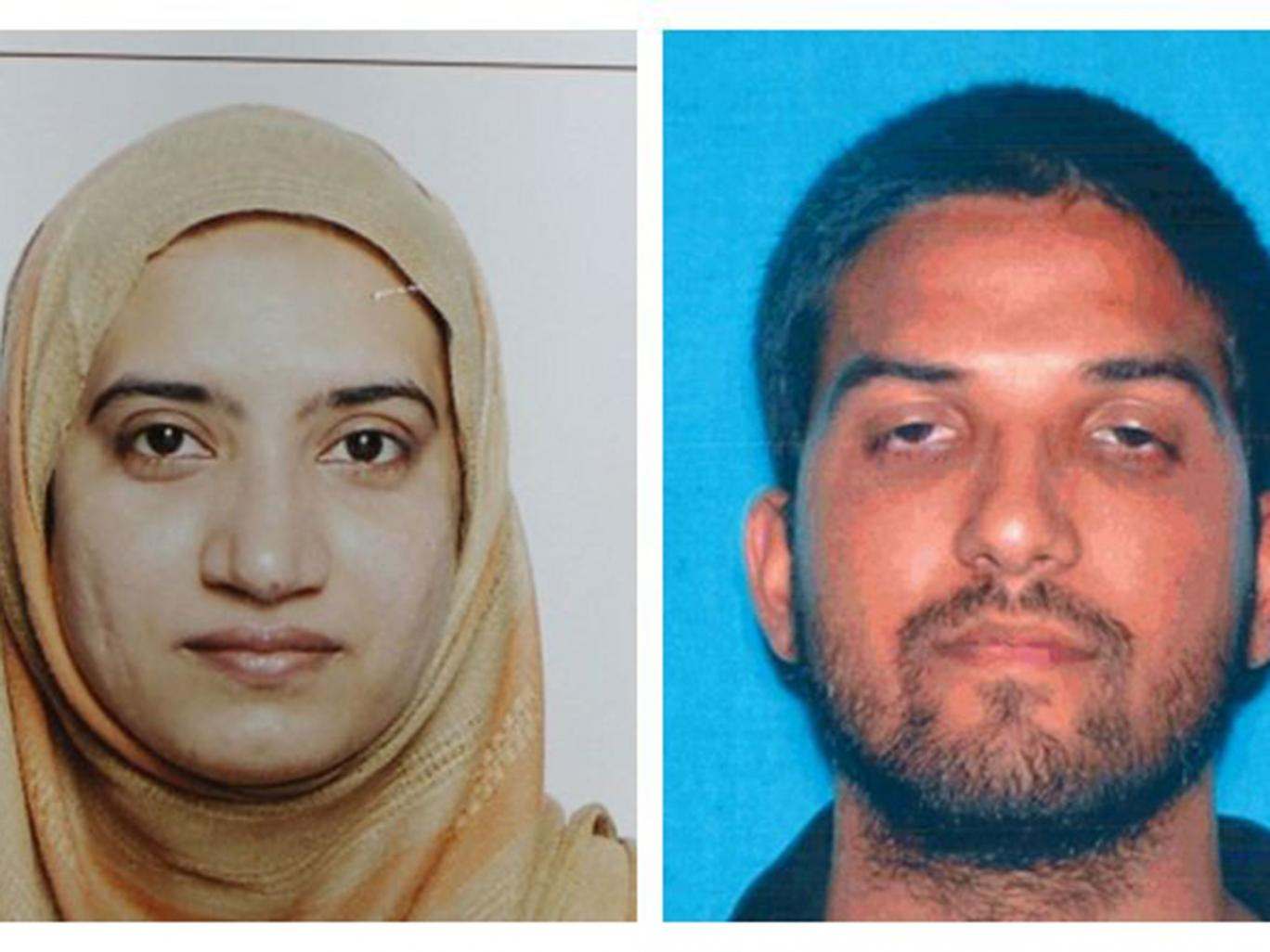 Tashfeen Malik, left, and Syed Farook died in a shoot-out with police AP