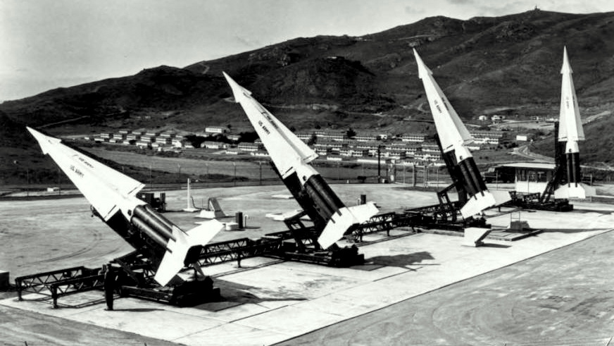Nuclear missile launch site SF-88 in San Francisco, California.(1959).